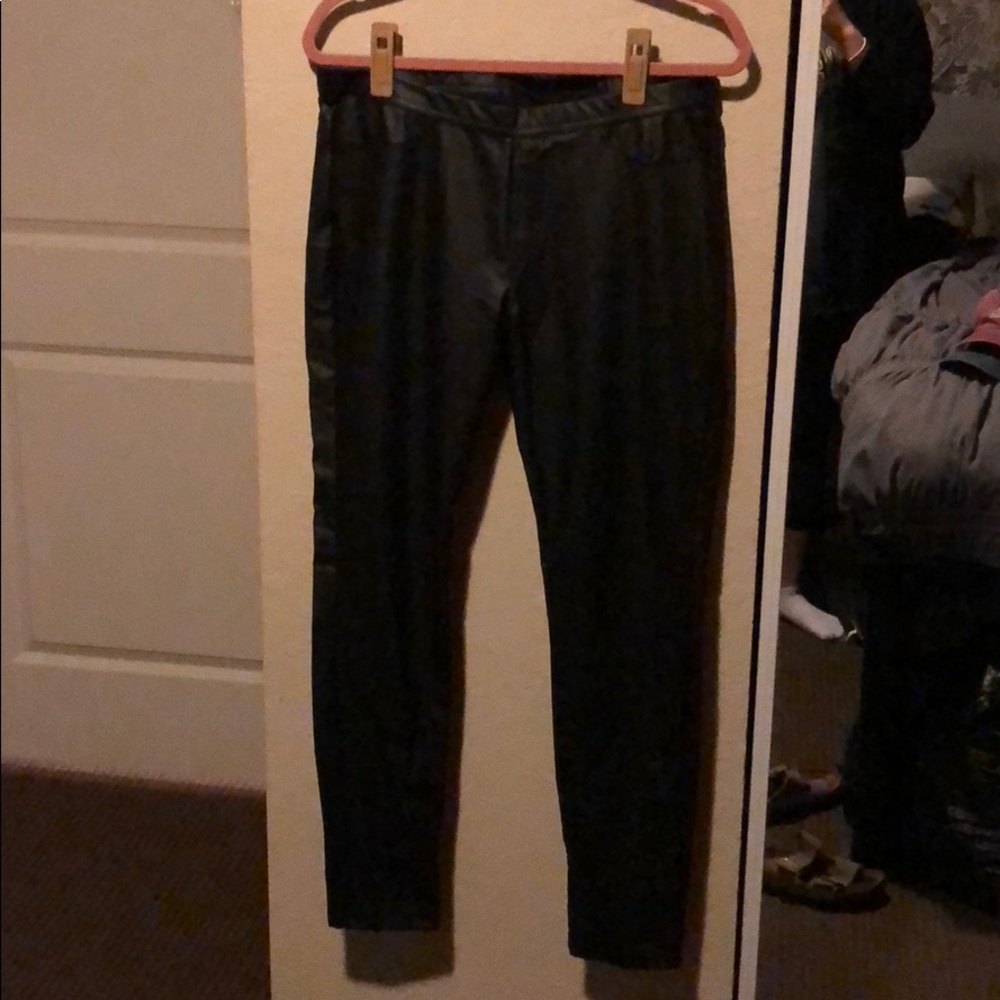 Hue leather pants